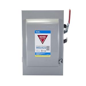 Interruptor de seguridad 2 x 60 A, gris. 2422 Royer