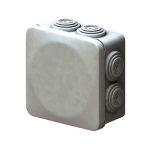 Caja estancas con tapa a presión, 100 x 100 x 45 mm, gris. WDC1010P Royer