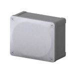 Caja estancas IP65, lados cerrados y placa con tornillos, gris. WDL2217S Royer