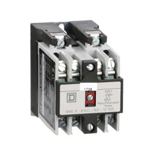 Relevador de control NEMA, tipo X, 10 A resistivo a 600 V CA. 8501XO40V02 Schneider Electric