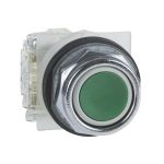 Pulsador verde Ø 30, retorno de resorte empotrado. 9001KR1GH5 Schneider Electric