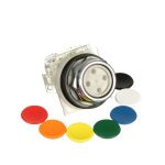 Set pulsador, metálico, Ø 30mm, 7 colores intercambiables, 600 V CA. 9001KR1UH13 Schneider Electric