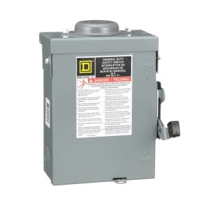 Interruptor De Seguridad Sin Portafusibles 2 polos 30A Schneider Electric DU221RB