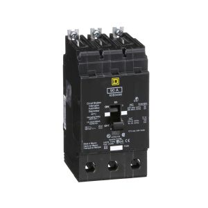 Interruptor mini atornillable en miniatura, 90 A, 3 polos, 480 277 VCA. EDB34090 Schneider Electric