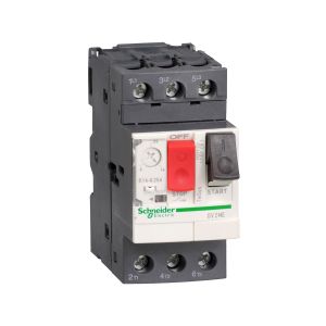 Disyuntor de motor magnetotérmico, 3 polos, 690 V. GV2ME04 Schneider Electric