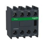 Bloque de contacto auxiliar, 10 A, 690 V, 4 NA. LADN40 Schneider Electric