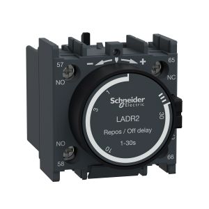 Bloque de contactos temporizados, 1 NA,1 NC conexión por tornillo. LADR2 Schneider Electric
