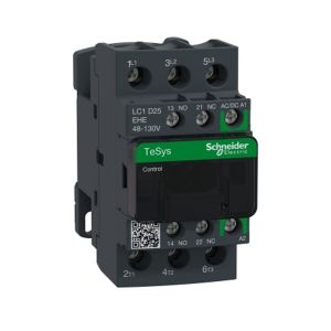 Contactor 3 polos, 25 A, bobina 48-130 V AC-VDC. LC1D25EHE Schneider Electric