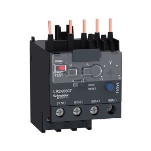 Relevador de sobrecarga térmica, rango de ajuste 1.2-1.8 A, clase 10 A. LR2K0307 Schneider Electric