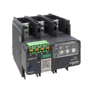 Relé electrónico de sobrecarga térmica con conexión de control push-in, 28-115 A. LR9G115 Schneider Electric