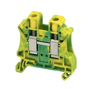 Bornera de tierra, 10 mm², 76 A, nivel único. NSYTRV102PE Schneider Electric