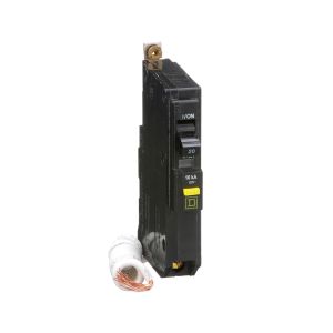 Interruptor automático en miniatura, QO, 20 A, 1 polo, 120 V CA. QOB120GFI Schneider Electric