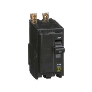 Pastilla Interruptor Termomagnético, 2 polos 20 A, QOB220 Schneider Electric