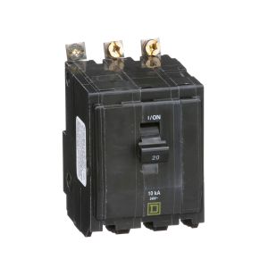 Interruptor termomagnético QOB 3 polos, 20 A, atornillable,10kA, 120/240V. QOB320 Schneider Electric