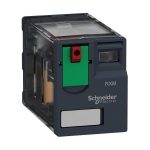 Relevador miniatura enchufable, botón bloqueable. RXM4AB1B7 Schneider Electric