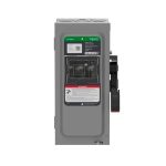 Interruptor de seguridad con fusible, ventana de visualización, 3 polos, 30 A, 600 V. VH361 Schneider Electric