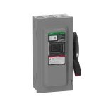 Interruptor de seguridad con fusible, ventana de visualización, 3 polos, 60 A, 600 V. VH362 Schneider Electric