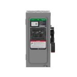 Interruptor de seguridad, uso pesado, sin fusibles, ventana de visualización, 3 polos, 100 A, 600 V. VHU361 Schneider Electric