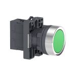 Botón Pulsador Redondo 22 Mm Schneider Xa2ea31