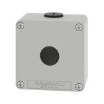 Estación de control vacía, aleación de zinc, gris, 1 orificio, 22mm. XAPD1201 Schneider Electric