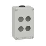 Estación de control vacía, 4 orificios 22mm, gris. XAPD2204 Schneider Electric