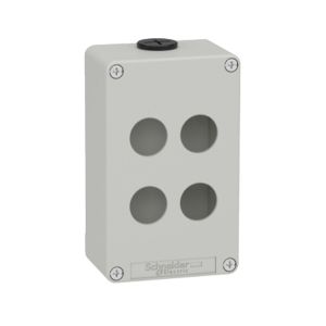 Estación de control vacía, 4 orificios 22mm, gris. XAPD2204 Schneider Electric