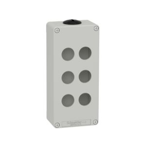 Estación de control vacía de fundición inyectada, 6 cortes de 22 mm. XAPD3206 Schneider Electric
