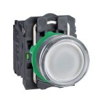 Pulsador luminoso LED, 24 V, blanco. XB5AW31B5 Schneider Electric