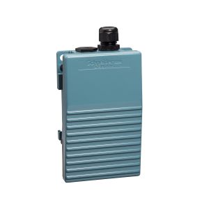 Interruptor de pedal único, sin tapa, metálico, azul. XPEM111 Schneider Electric