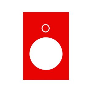 Etiqueta 30 x 40 mm, rojo, O. ZB2BY2931 Schneider Electric