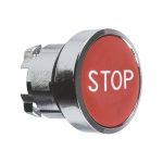 Cabeza de pulsador, Ø 22, rojo, STOP. ZB4BA434 Schneider Electric