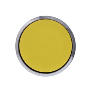 Cabeza pulsador rasante amarillo, no luminoso. ZB4BA5 Schneider Electric