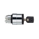 Cabezal selector de 3 posiciones con llave, Ø 22. ZB4BG5 Schneider Electric