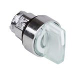 Cabeza selector luminoso, 3 posiciones, blanco. ZB4BK1313 Schneider Electric