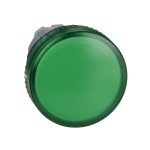 Cabeza piloto luminoso, Ø 22, redonda, lentes lisas verdes. ZB4BV033 Schneider Electric