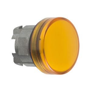 Cabeza piloto luminoso - Ø 22 - redonda, lentes lisas amarillas. ZB4BV05 Schneider Electric