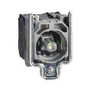 Cuerpo para botón control iluminado, Ø 22, LED integral amarillo 1 NA + 1 NC. ZB4BW0M55 Schneider Electric