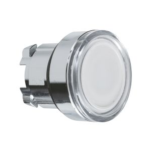 Cabeza pulsador luminoso ras ba9s blanco. ZB4BW31 Schneider Electric