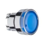 Cabeza pulsador luminoso rasante azul, 22mm. ZB4BW36 Schneider Electric