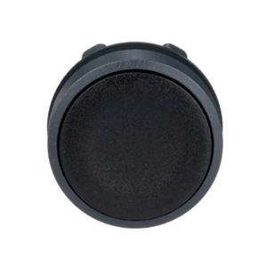 Cabeza pulsador rasante negro, no luminoso. ZB5AA2 Schneider Electric