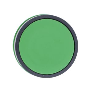 Cabeza pulsador rasante verde, no luminoso, circular. ZB5AA3 Schneider Electric