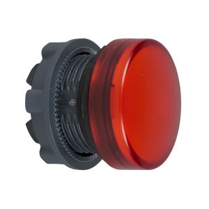 Cabeza piloto luminoso, Ø 22, redonda, lentes lisas rojas. ZB5AV04 Schneider Electric