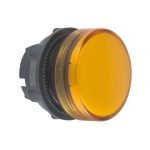 Cabeza piloto luminoso, Ø 22, redonda, lentes lisas amarillas. ZB5AV05 Schneider Electric